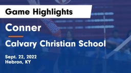 Conner  vs Calvary Christian School  Game Highlights - Sept. 22, 2022