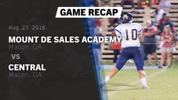Recap: Mount de Sales Academy  vs. Central  2016