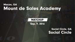 Matchup: Mount de Sales vs. Social Circle  2016