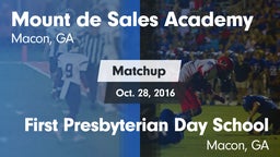 Matchup: Mount de Sales vs. First Presbyterian Day School 2016