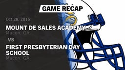 Recap: Mount de Sales Academy  vs. First Presbyterian Day School 2016