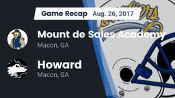 Recap: Mount de Sales Academy  vs. Howard  2017