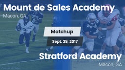 Matchup: Mount de Sales vs. Stratford Academy  2017
