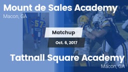 Matchup: Mount de Sales vs. Tattnall Square Academy  2017