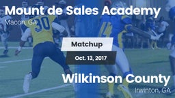 Matchup: Mount de Sales vs. Wilkinson County  2017