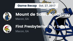 Recap: Mount de Sales Academy  vs. First Presbyterian Day School 2017