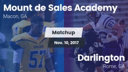 Matchup: Mount de Sales vs. Darlington  2017