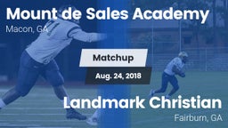 Matchup: Mount de Sales vs. Landmark Christian  2018