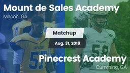 Matchup: Mount de Sales vs. Pinecrest Academy  2018
