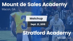 Matchup: Mount de Sales vs. Stratford Academy  2018