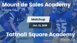 Matchup: Mount de Sales vs. Tattnall Square Academy  2018
