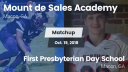 Matchup: Mount de Sales vs. First Presbyterian Day School 2018