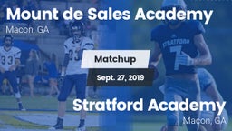 Matchup: Mount de Sales vs. Stratford Academy  2019