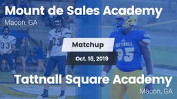Matchup: Mount de Sales vs. Tattnall Square Academy  2019
