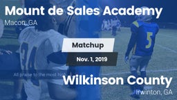 Matchup: Mount de Sales vs. Wilkinson County  2019