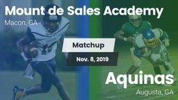 Matchup: Mount de Sales vs. Aquinas  2019