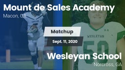 Matchup: Mount de Sales vs. Wesleyan School 2020