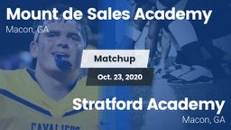Matchup: Mount de Sales vs. Stratford Academy  2020