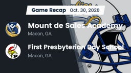 Recap: Mount de Sales Academy  vs. First Presbyterian Day School 2020