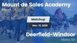 Matchup: Mount de Sales vs. Deerfield-Windsor  2020