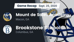 Recap: Mount de Sales Academy  vs. Brookstone School 2020