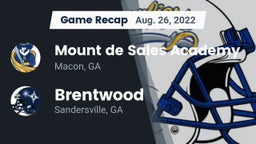 Recap: Mount de Sales Academy  vs. Brentwood  2022
