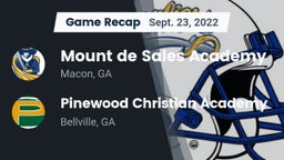 Recap: Mount de Sales Academy  vs. Pinewood Christian Academy 2022