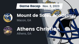 Recap: Mount de Sales Academy vs. Athens Christian  2023