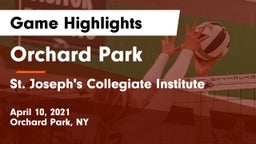 Orchard Park  vs St. Joseph's Collegiate Institute Game Highlights - April 10, 2021