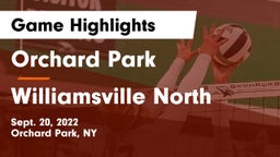 Orchard Park  vs Williamsville North  Game Highlights - Sept. 20, 2022