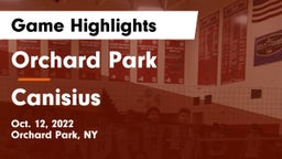 Orchard Park  vs Canisius  Game Highlights - Oct. 12, 2022