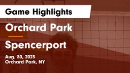 Orchard Park  vs Spencerport  Game Highlights - Aug. 30, 2023
