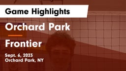 Orchard Park  vs Frontier  Game Highlights - Sept. 6, 2023
