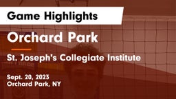 Orchard Park  vs St. Joseph's Collegiate Institute Game Highlights - Sept. 20, 2023