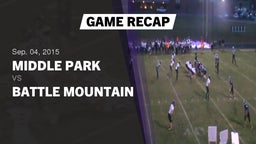 Recap: Middle Park  vs. Battle Mountain  2015