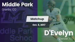 Matchup: Middle Park High vs. D'Evelyn  2017