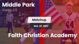 Matchup: Middle Park High vs. Faith Christian Academy 2017