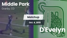 Matchup: Middle Park High vs. D'Evelyn  2019
