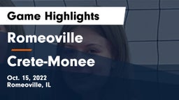 Romeoville  vs Crete-Monee  Game Highlights - Oct. 15, 2022