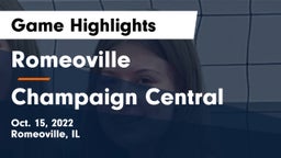 Romeoville  vs Champaign Central  Game Highlights - Oct. 15, 2022
