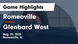 Romeoville  vs Glenbard West  Game Highlights - Aug. 23, 2023