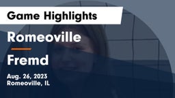 Romeoville  vs Fremd  Game Highlights - Aug. 26, 2023