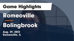 Romeoville  vs Bolingbrook  Game Highlights - Aug. 29, 2023