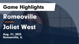 Romeoville  vs Joliet West  Game Highlights - Aug. 31, 2023