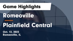 Romeoville  vs Plainfield Central  Game Highlights - Oct. 12, 2023