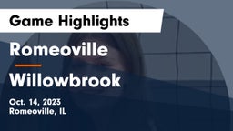 Romeoville  vs Willowbrook  Game Highlights - Oct. 14, 2023