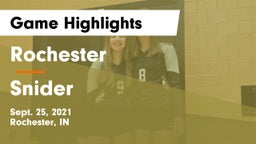 Rochester  vs Snider  Game Highlights - Sept. 25, 2021