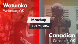 Matchup: Wetumka  vs. Canadian  2016
