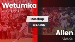 Matchup: Wetumka  vs. Allen  2017