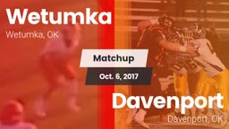 Matchup: Wetumka  vs. Davenport  2017